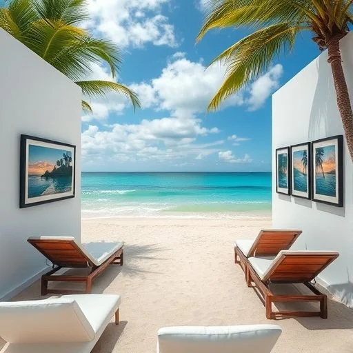 An exquisite aerial view of an untouched tropical island.